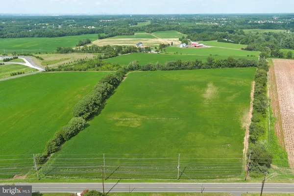 a view of a lush green field