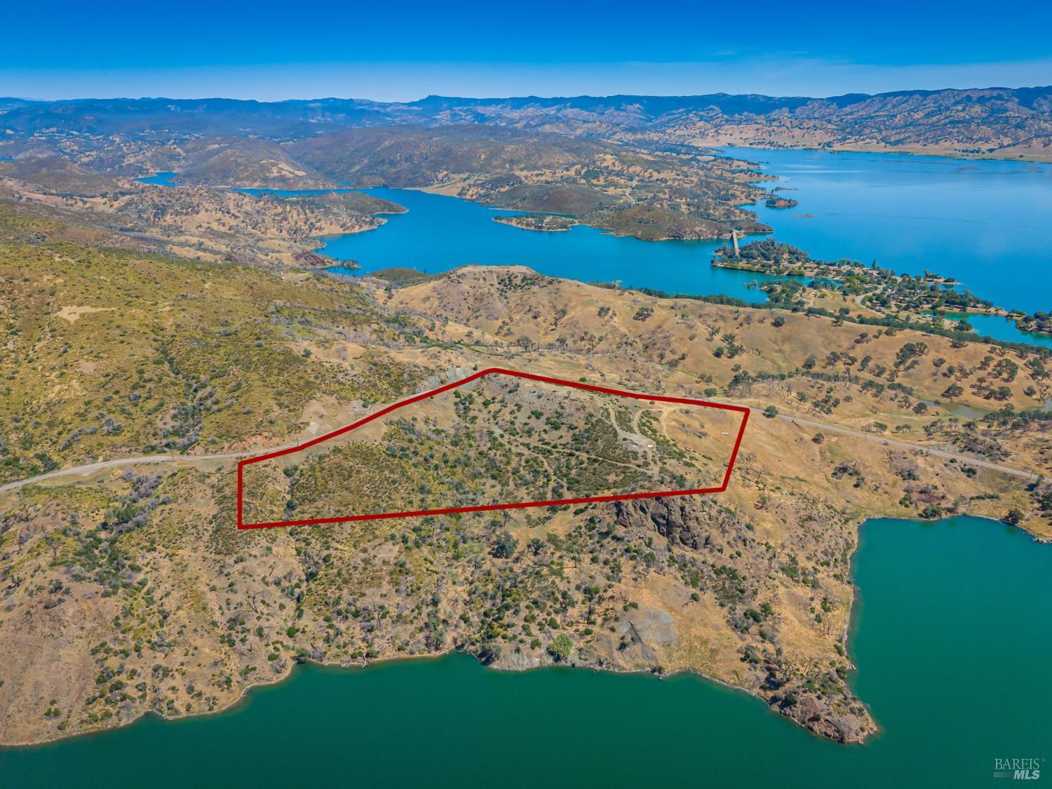 0 Pope Canyon Road St. Helena, CA 94574 - Photo 13 of 57 Aerial boundary overlay illustrates the impressive footprint and strategic positioning of the parcel.