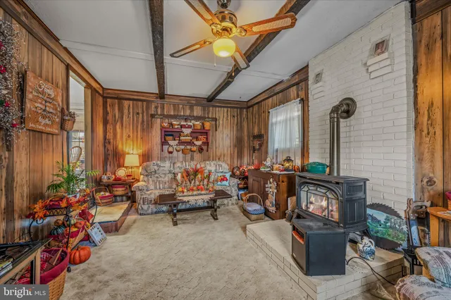 a outdoor living space with furniture