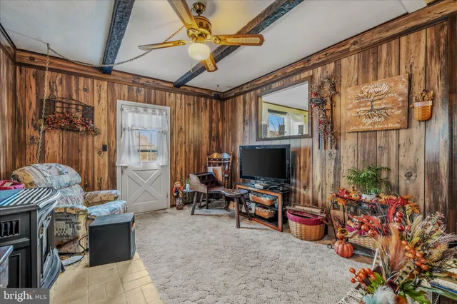 a outdoor living space with furniture