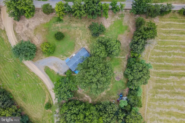 a view of an outdoor space and a mountain view