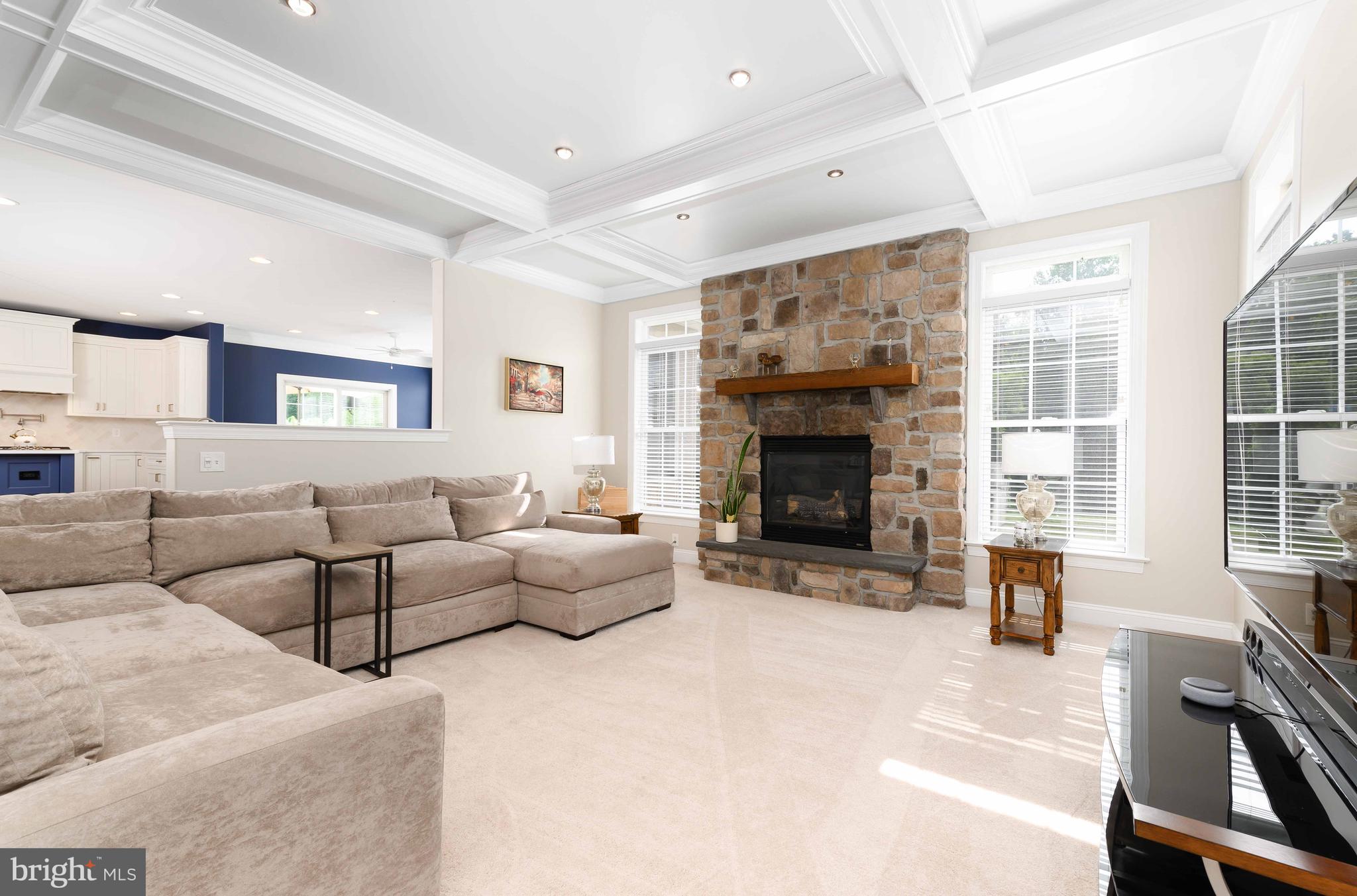 128 Harrogate Drive Landenberg, PA 19350 - Photo 23 of 52 a living room with furniture and a fireplace