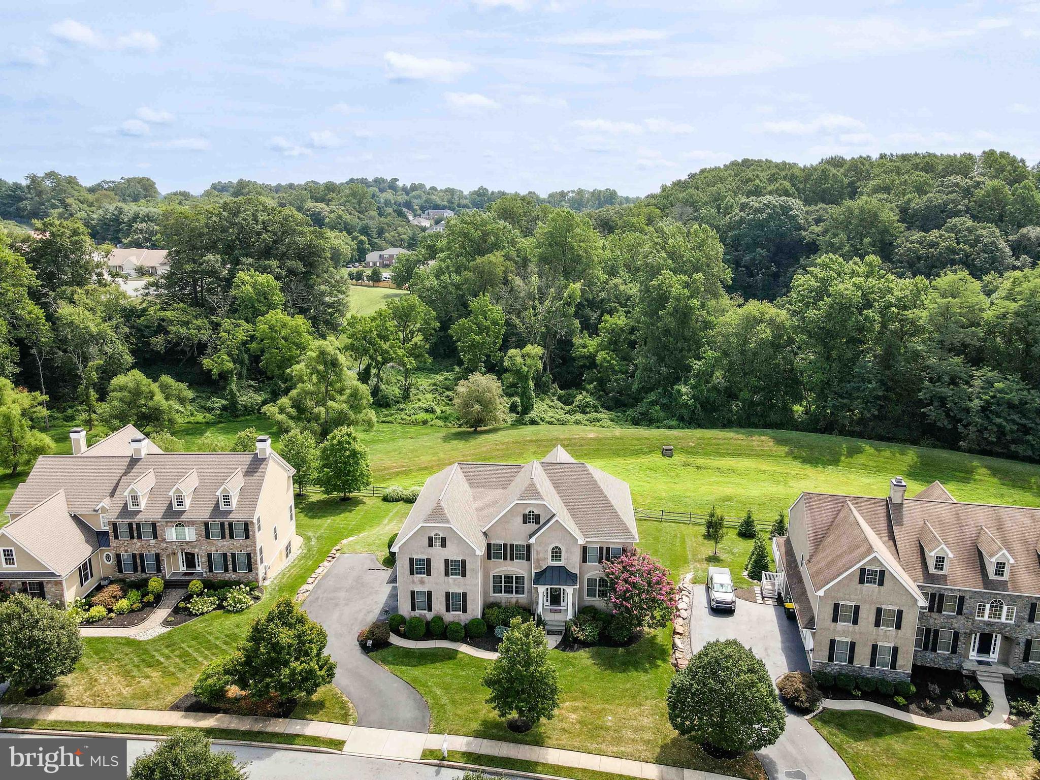128 Harrogate Drive Landenberg, PA 19350 - Photo 6 of 52 an aerial view of a house with garden space and street view
