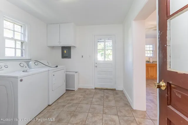 a view of a storage & utility room in a house