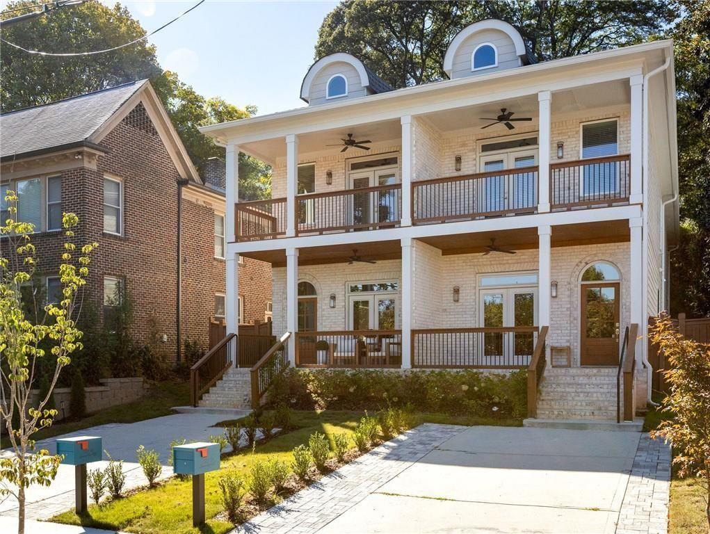 722 Lakeview Avenue Northeast, Unit A Atlanta, GA 30308 - Photo 38 of 48 a front view of a building with a garden