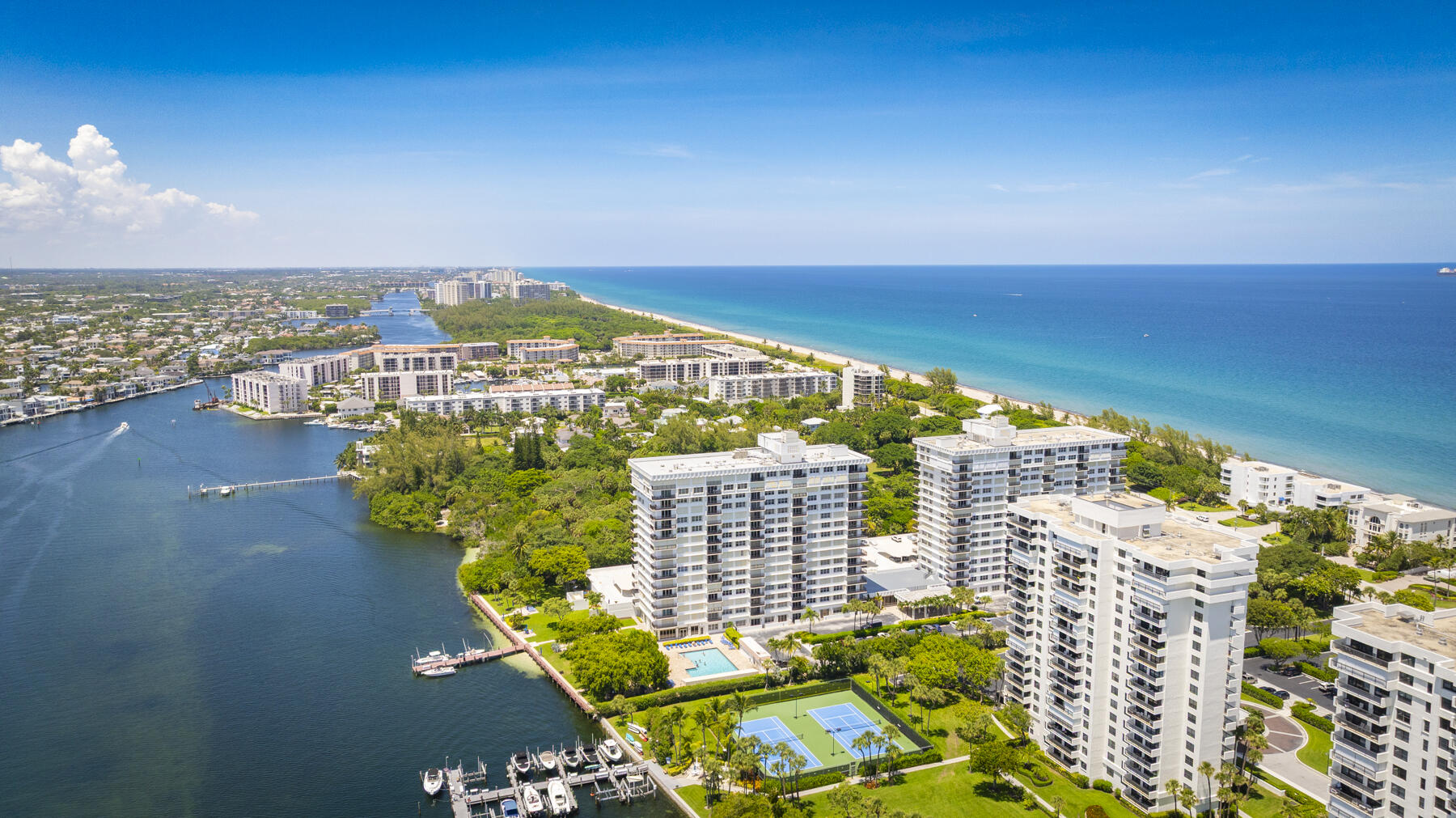 2121 North Ocean Boulevard, Unit 806W Boca Raton, FL 33431 - Photo 50 of 63 North Aerial Views