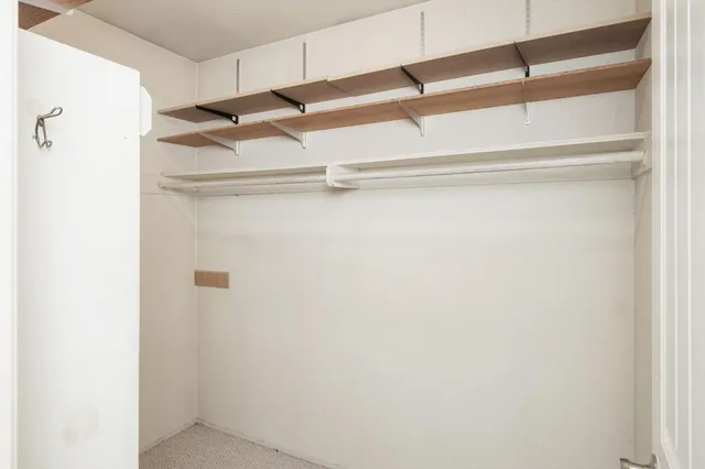 a close view of closet