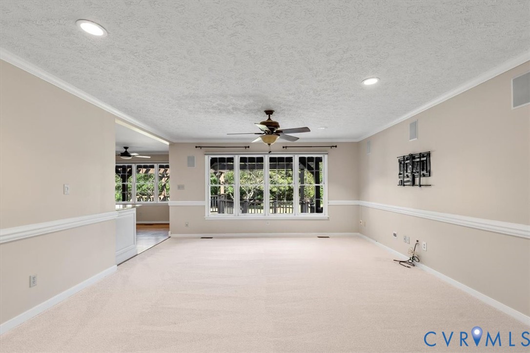 1437 Palmore Road Powhatan, VA 23139 - Photo 21 of 60 Spacious room featuring carpeting, recessed lighti