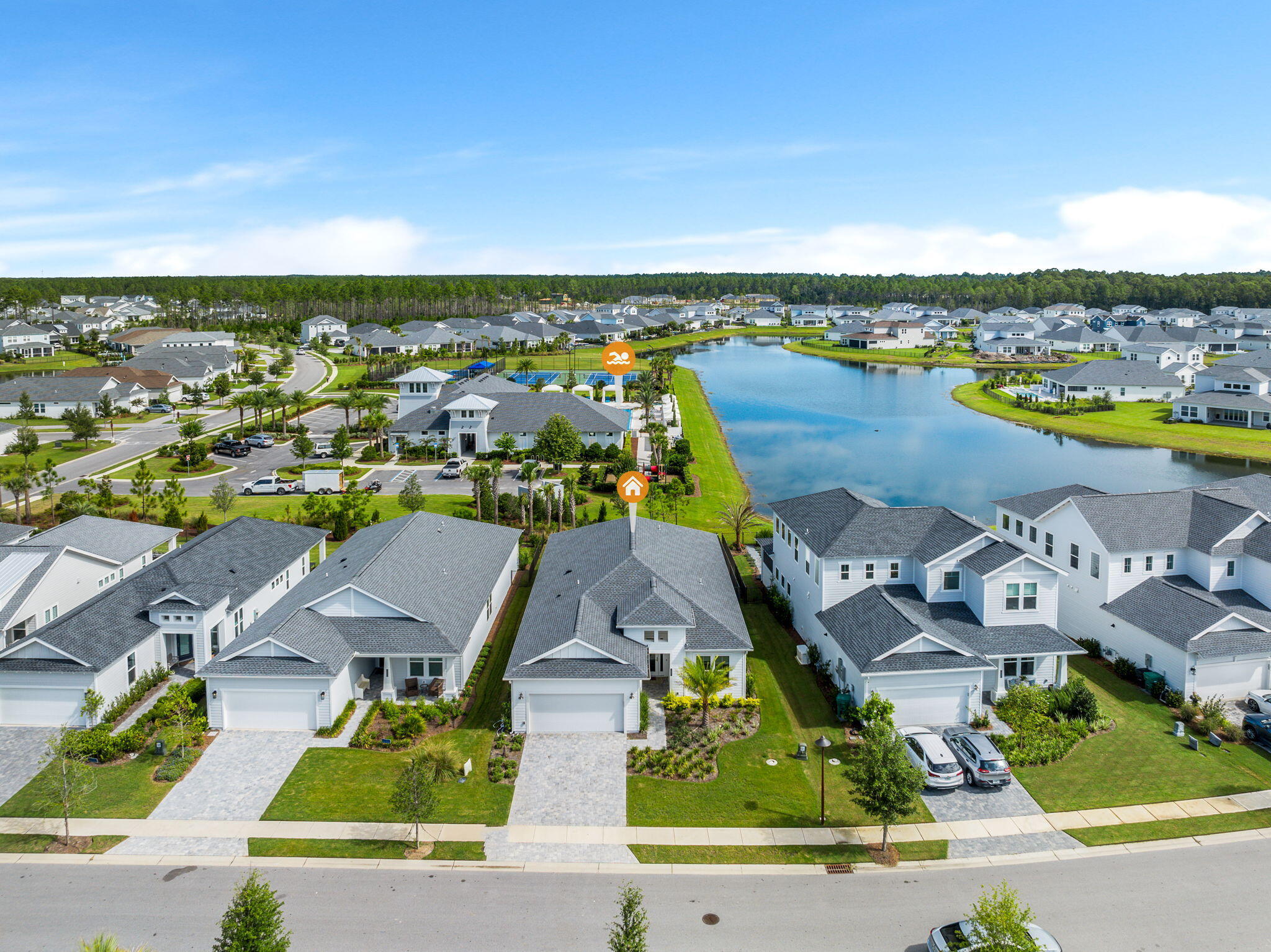 47 Ravine Rd Inlet Beach Inlet Beach, FL 32461 - Photo 45 of 85 an aerial view of residential houses with outdoor space and ocean
