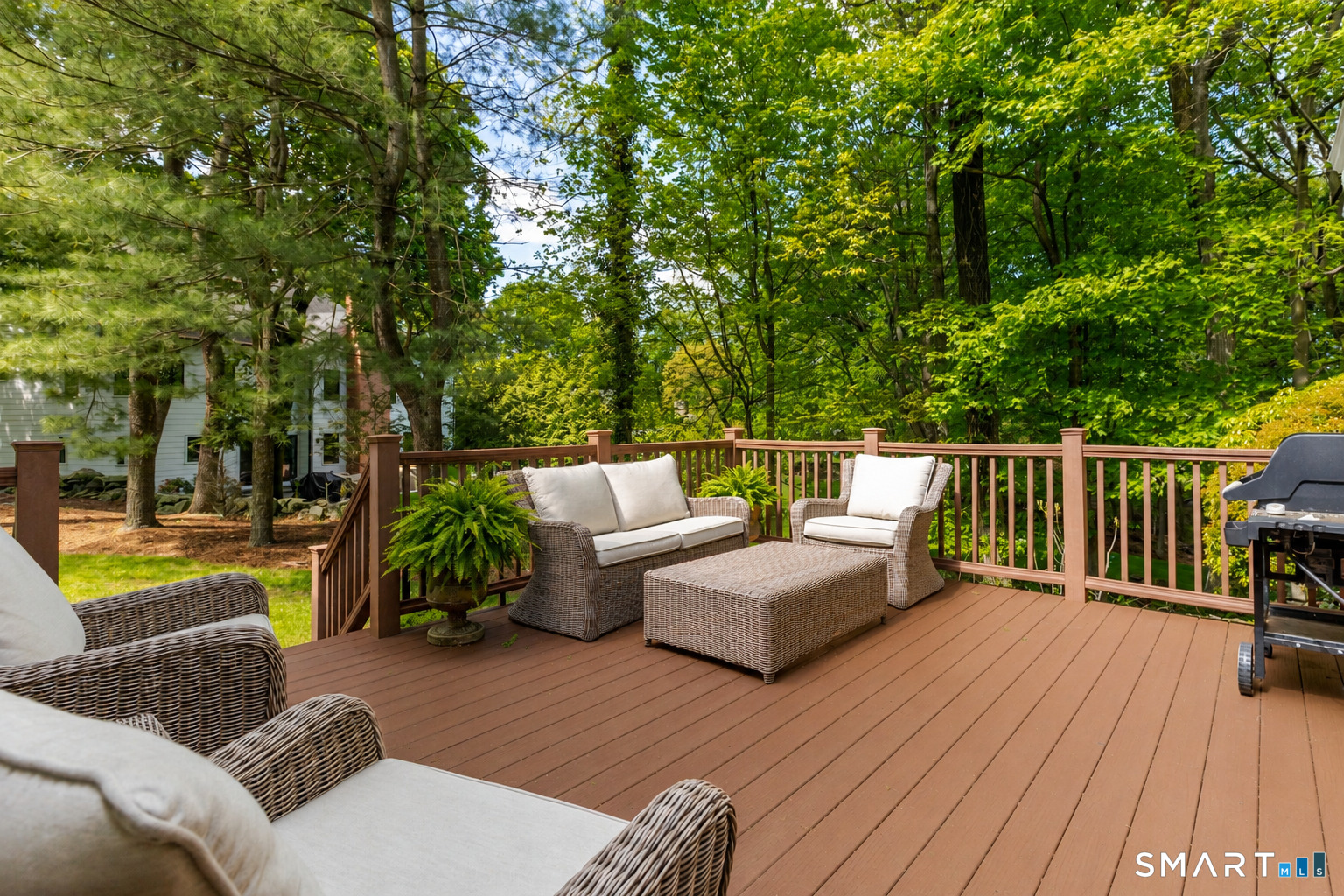 115 Tokeneke Road Darien, CT 06820 - Photo 23 of 28 Back Deck off the Family Room