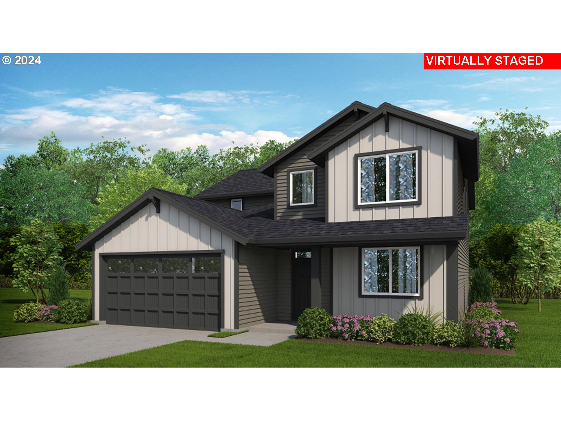 908 South 29th Court Ridgefield, WA 98642 - Photo 1 of 24 a black and white house with a yard