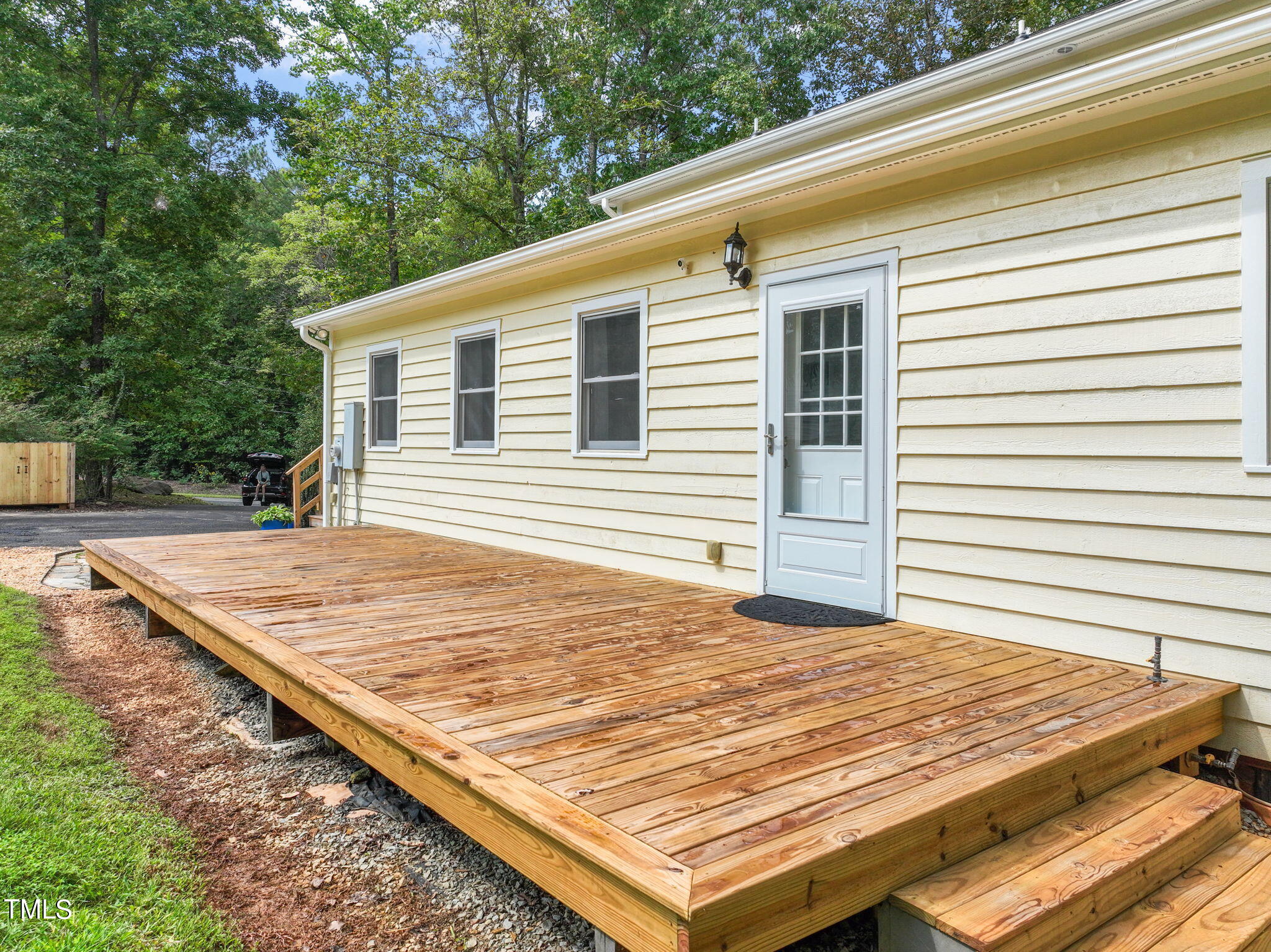 2835 Fox Drive Durham, NC 27712 - Photo 43 of 53 a view of a terrace with a chair