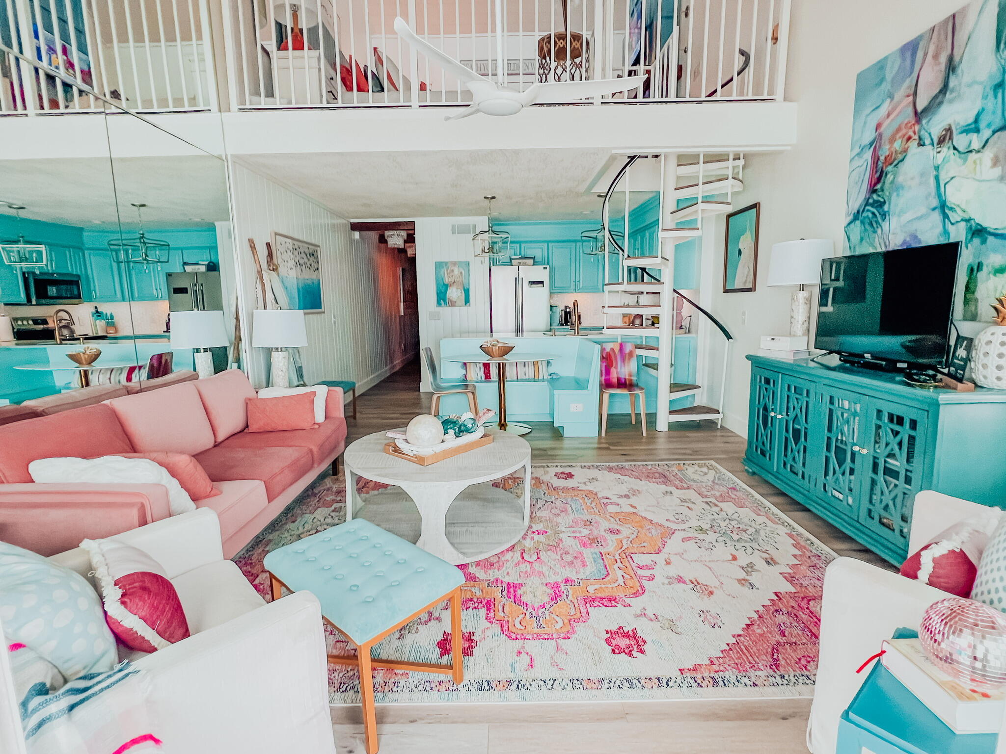 32461 East County Highway 30A, Unit 17 Inlet Beach, FL 32461 - Photo 11 of 53 a living room with furniture and a flat screen tv