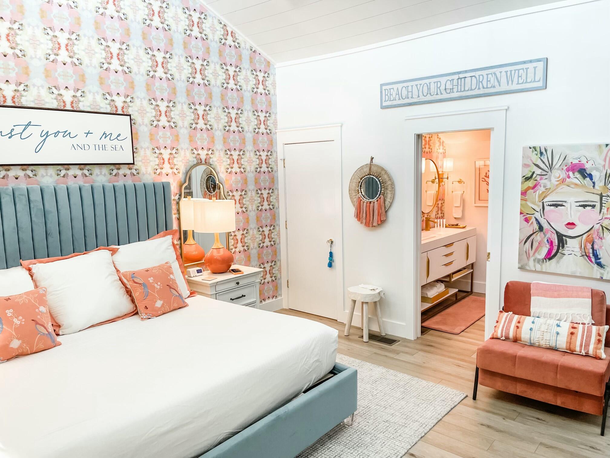 32461 East County Highway 30A, Unit 17 Inlet Beach, FL 32461 - Photo 16 of 53 a bedroom with a bed couch and a window