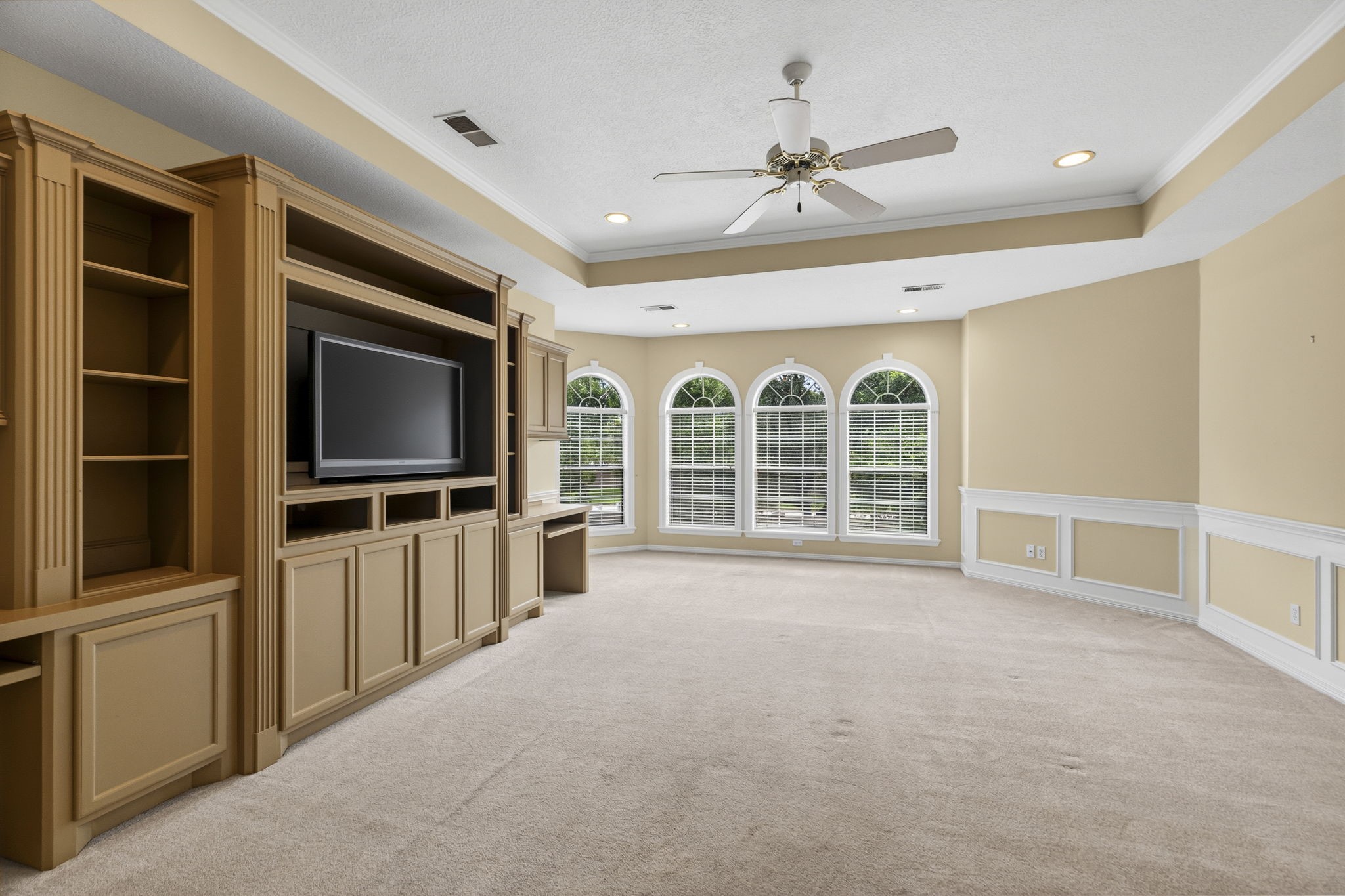 18310 Pamela Way Spring, TX 77379 - Photo 26 of 42 Upstairs gameroom situated centrally to provide separation between the two bedroom wings of the home.