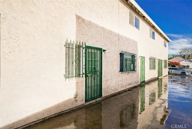 a backyard of a house