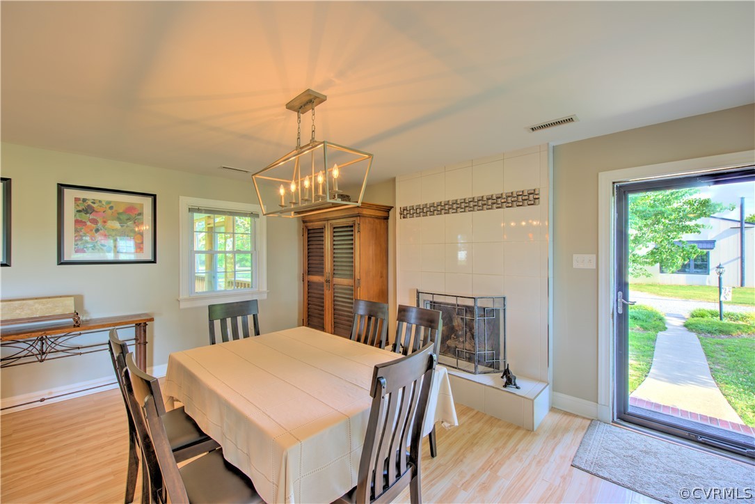 13480 Independence Road Ashland, VA 23005 - Photo 12 of 28 a view of a dining room with furniture window and wooden floor