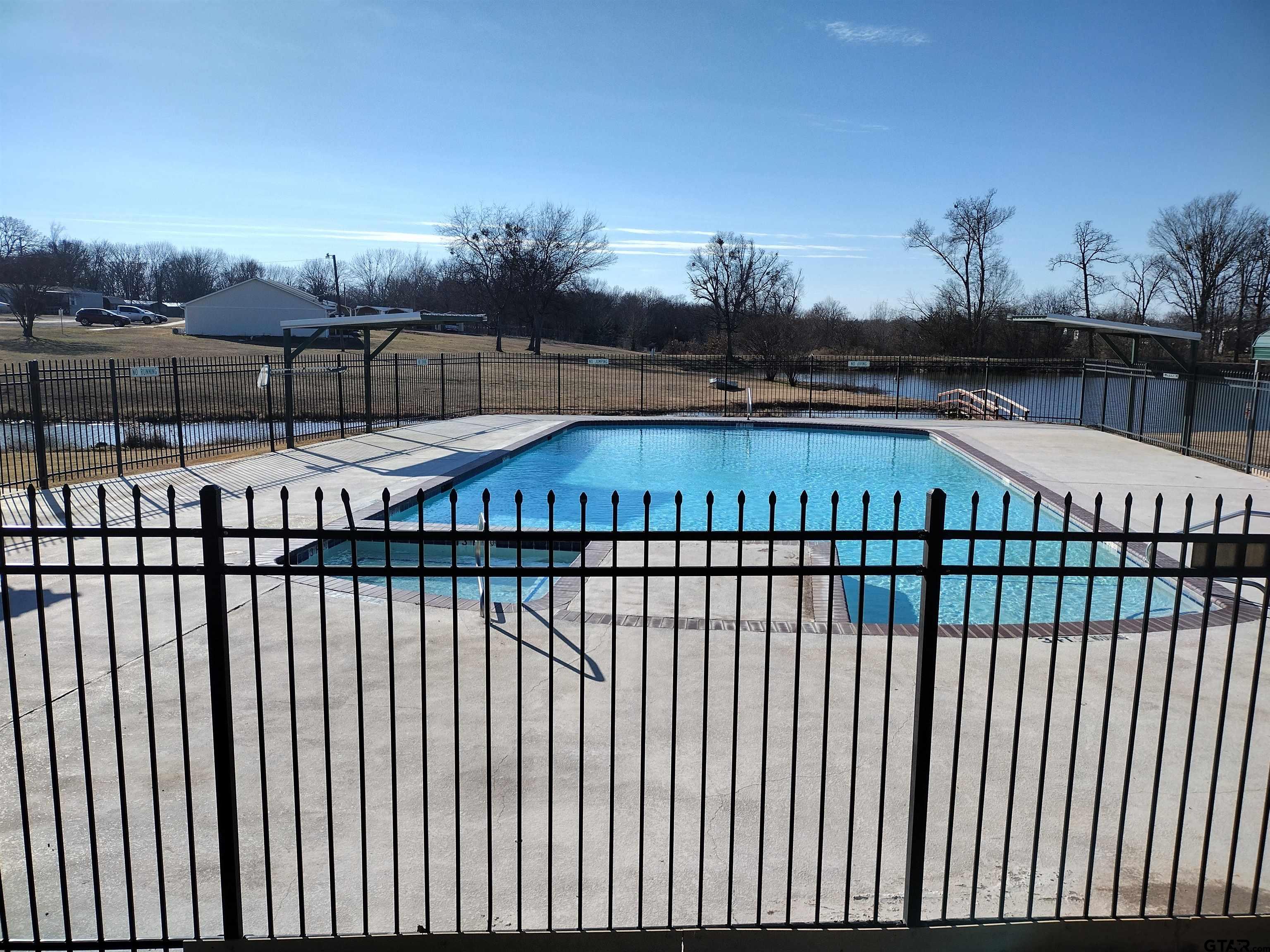 149 Running Bear Quitman, TX 75783 - Photo 38 of 41 a view of a swimming pool with a patio