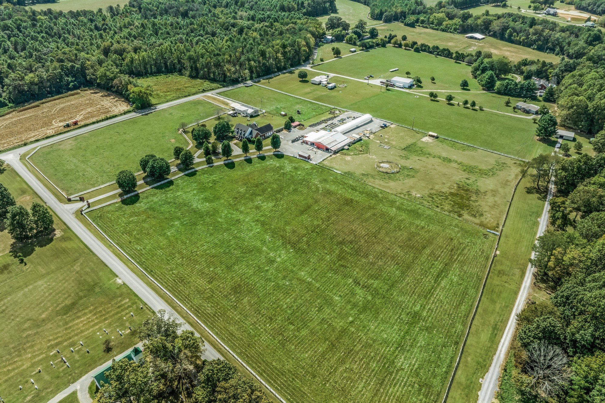 7470 Smith Chapel Road Cookeville, TN 38501 - Photo 54 of 70 an aerial view of a residential houses with outdoor space and street view