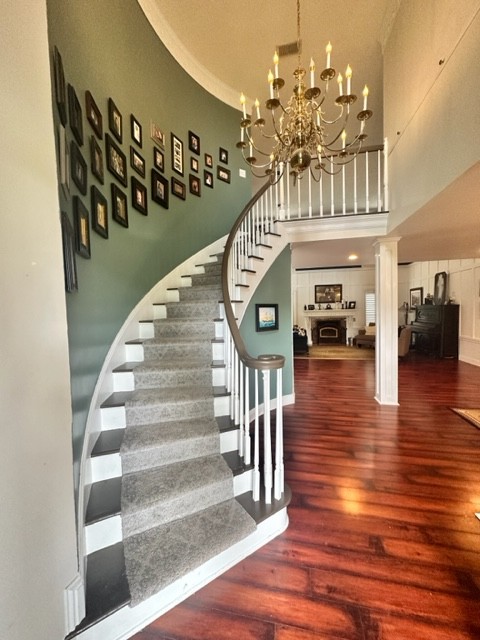 7470 Smith Chapel Road Cookeville, TN 38501 - Photo 10 of 70 a view of entryway and hall with wooden floor