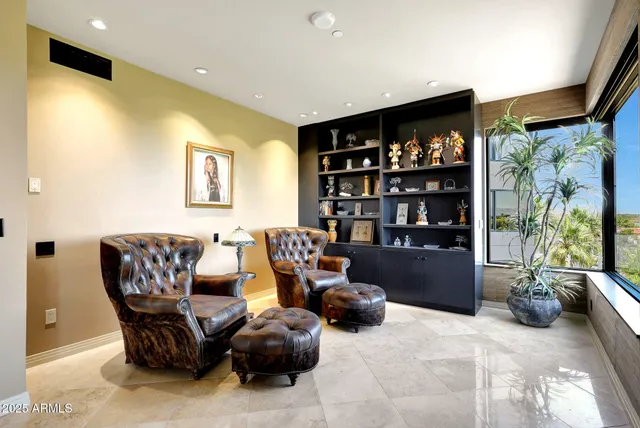 a view of city from a balcony