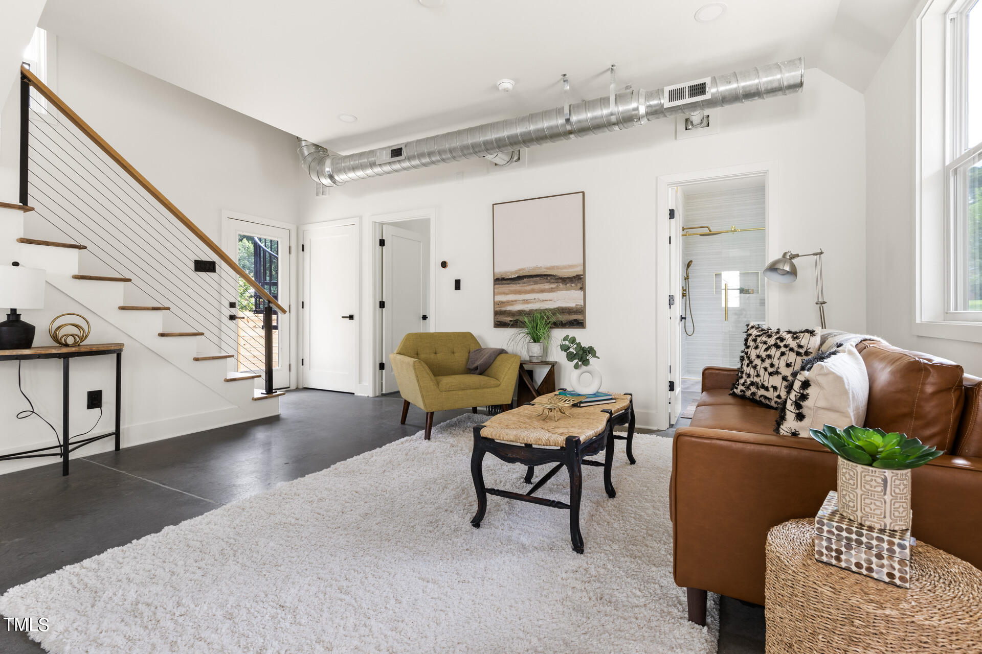 2909 Herring Boulevard Durham, NC 27704 - Photo 13 of 47 a living room with furniture and wooden floor