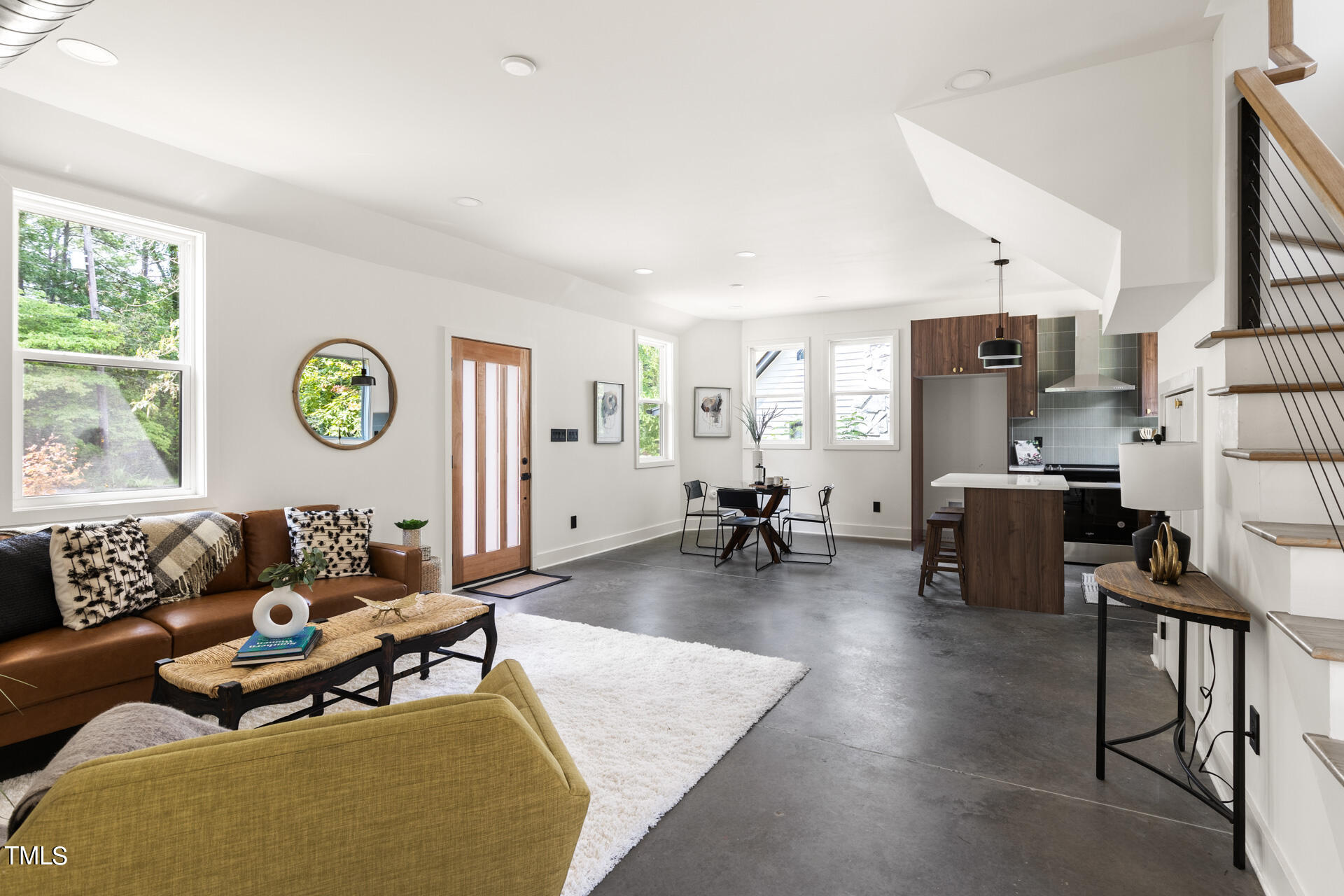 2909 Herring Boulevard Durham, NC 27704 - Photo 15 of 47 a living room with furniture and wooden floor