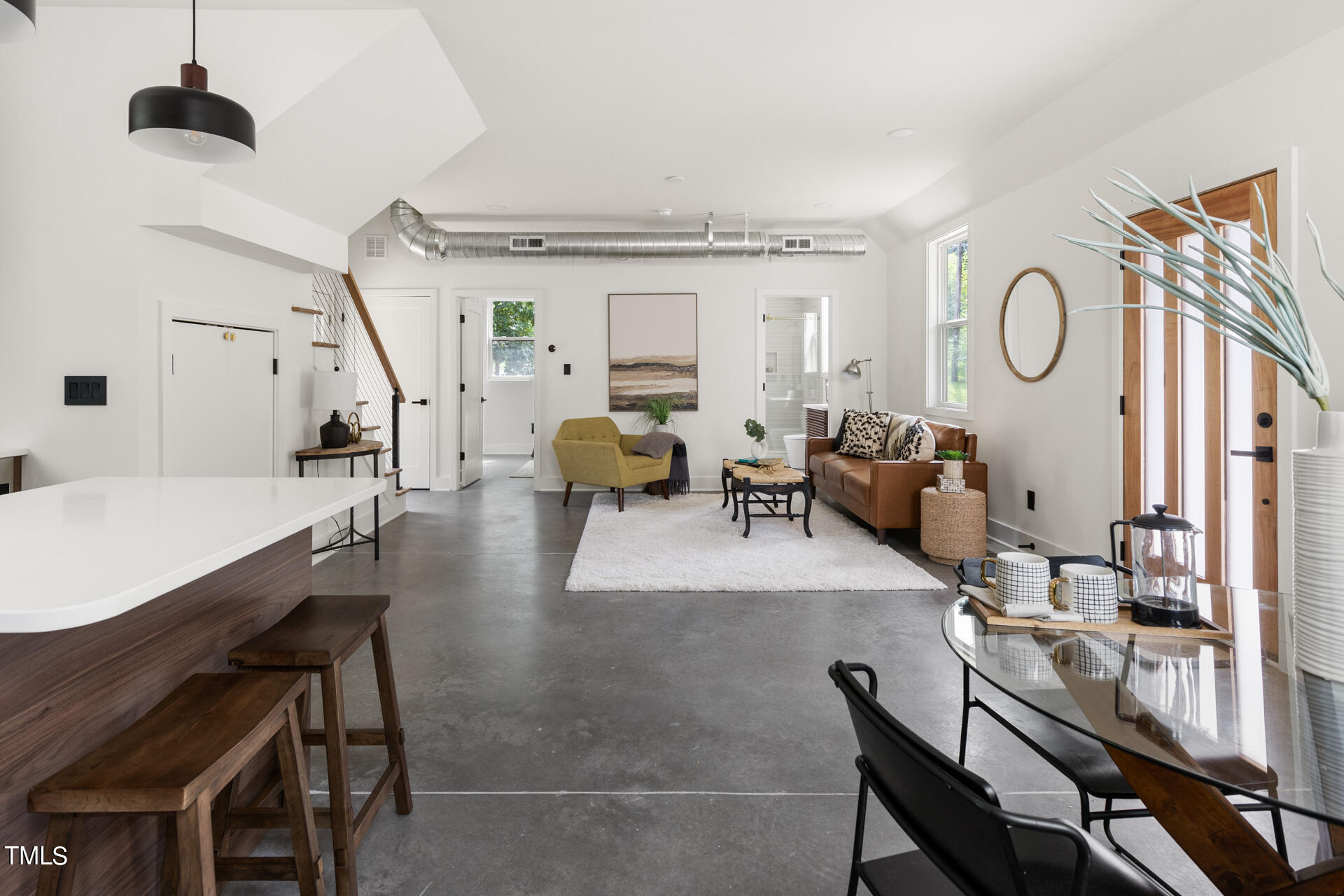 2909 Herring Boulevard Durham, NC 27704 - Photo 20 of 47 a dining room with furniture and wooden floor