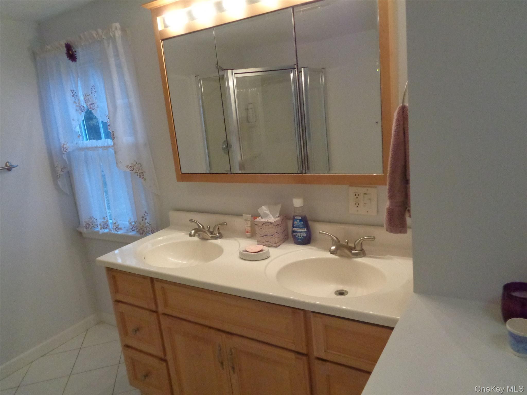 9 Valley Terrace Port Chester, NY 10573 - Photo 17 of 25 a bathroom with a sink and a mirror