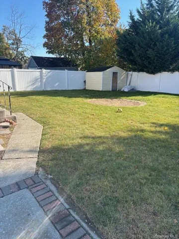 a view of a swimming pool with an outdoor space