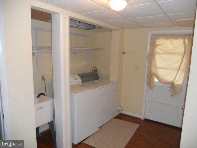 Washer & Dryer in lower level