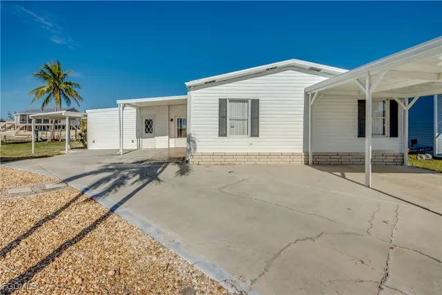 a view of a house with a patio
