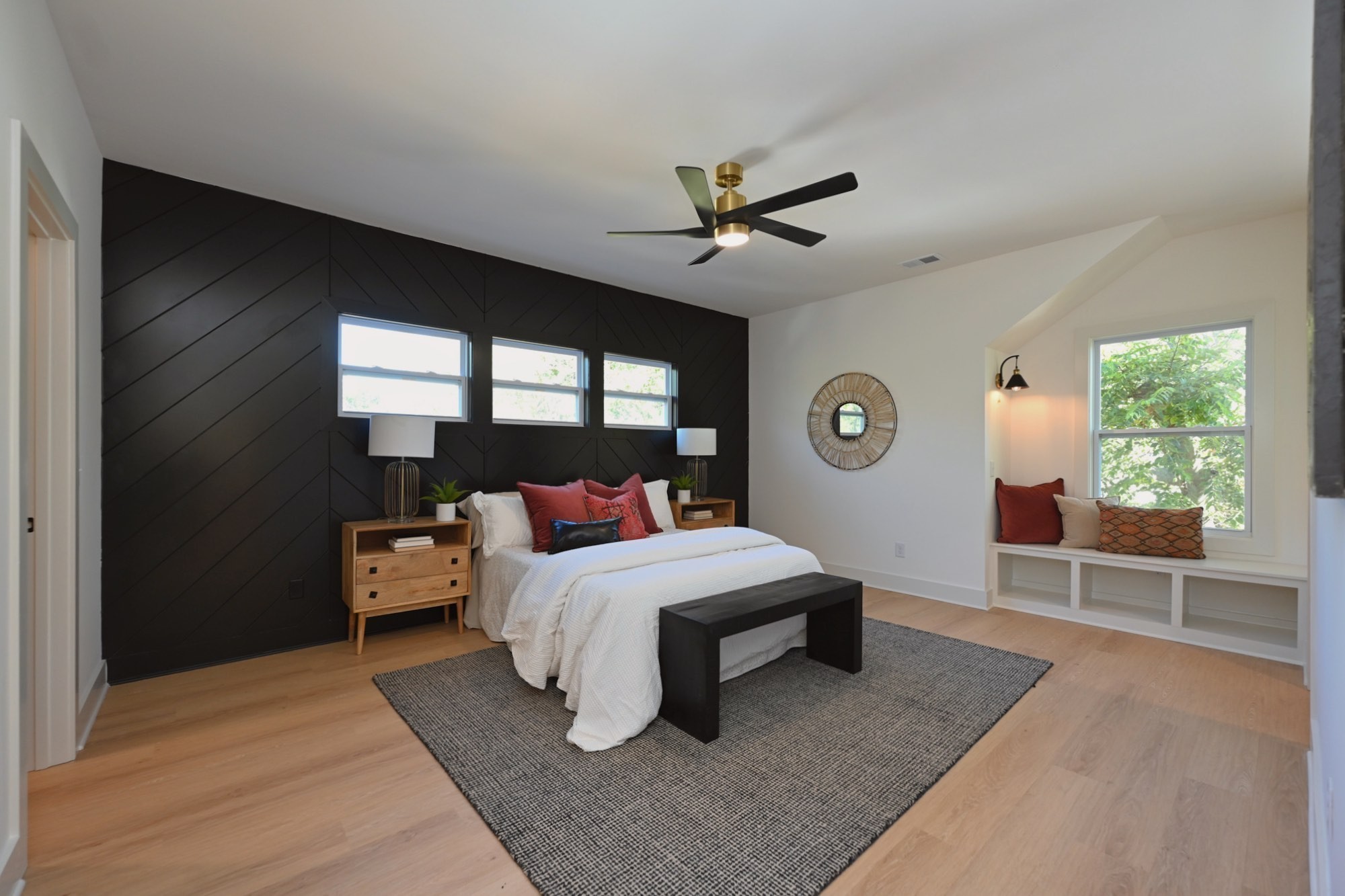 1212 Stockell Street Nashville, TN 37207 - Photo 30 of 86 a bedroom with a bed lamp closet and window