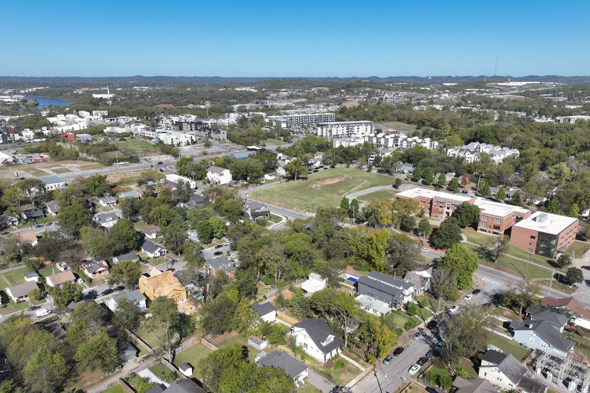 1212 Stockell Street Nashville, TN 37207 - Photo 80 of 86 an aerial view of residential building with parking space