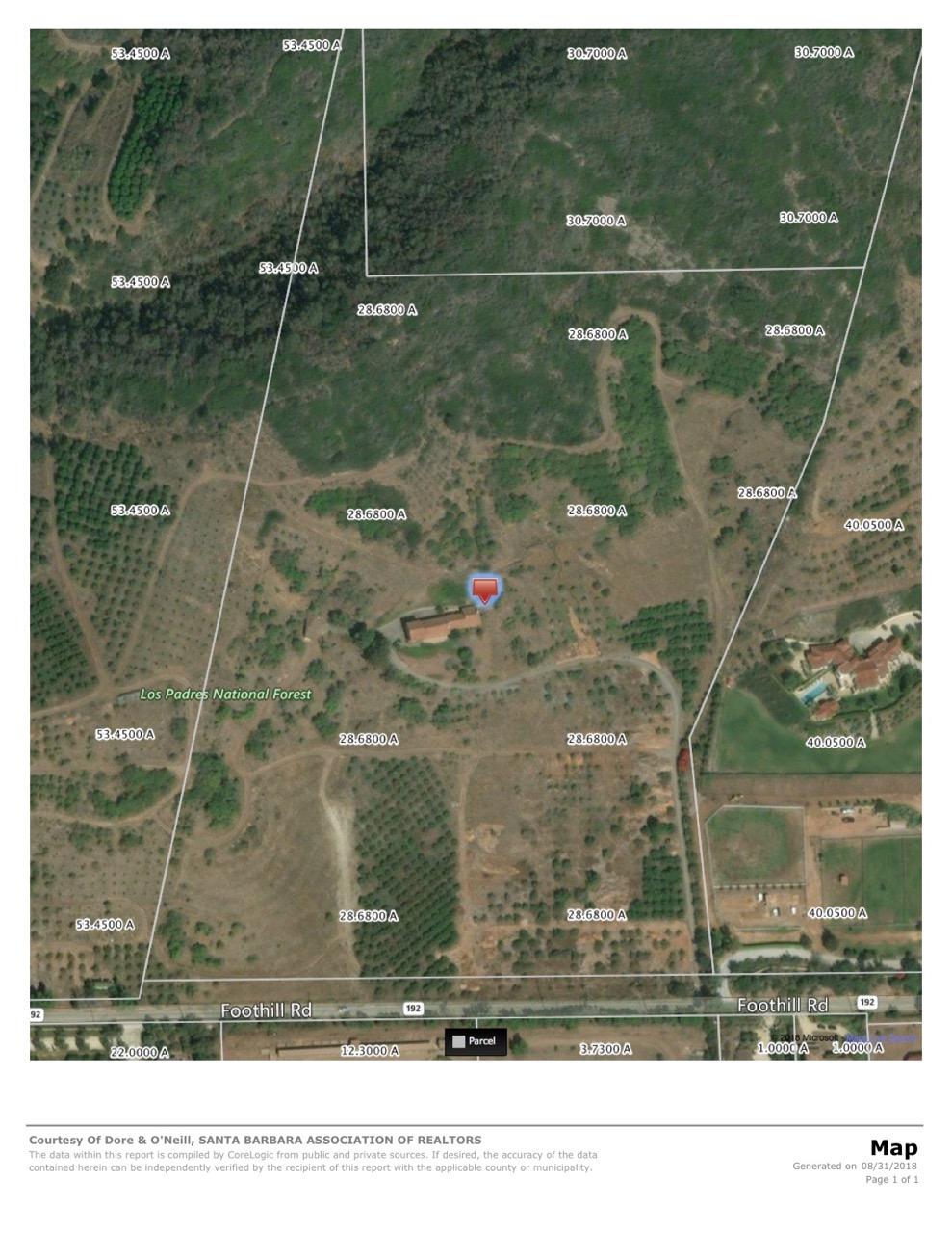 3330 Foothill Road Carpinteria, CA 93013 - Photo 15 of 17 3330 Map Arial View