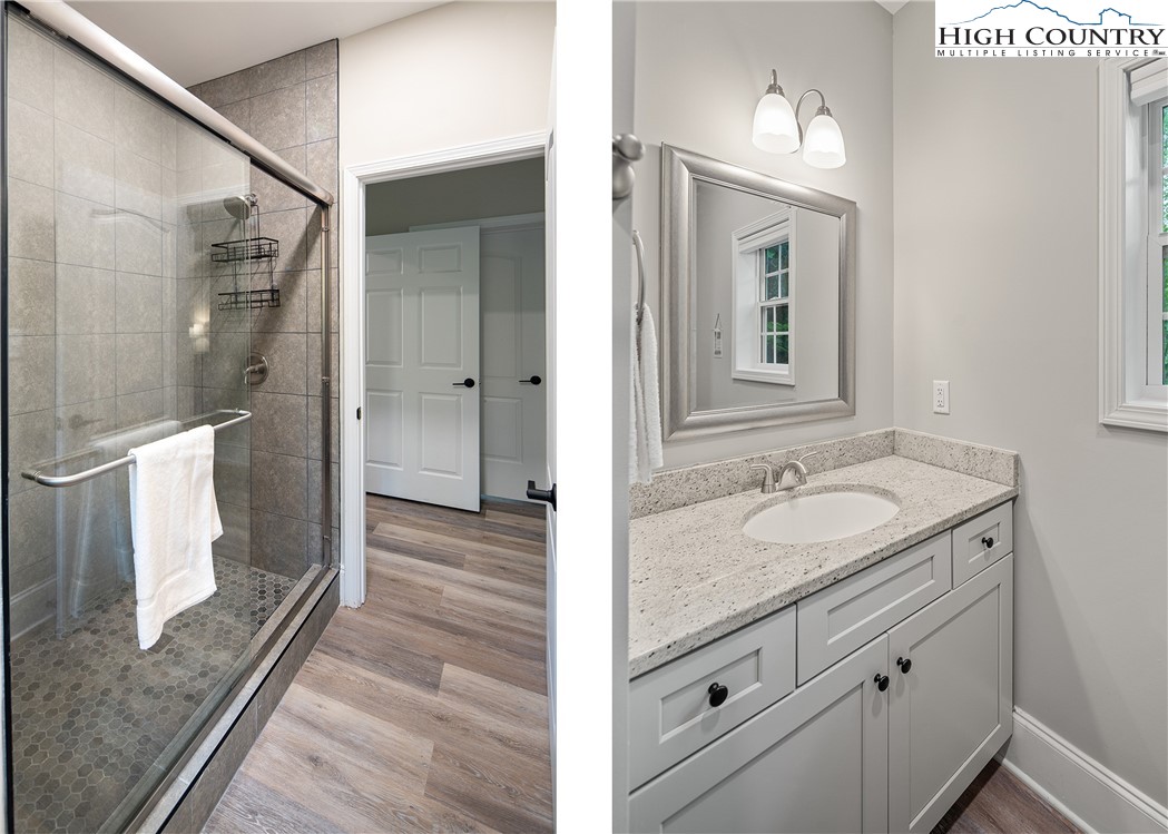 170 Inn At Crestwood Drive Boone, NC 28607 - Photo 12 of 33 a bathroom with a sink and a mirror