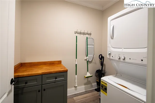 a room with storage and utility