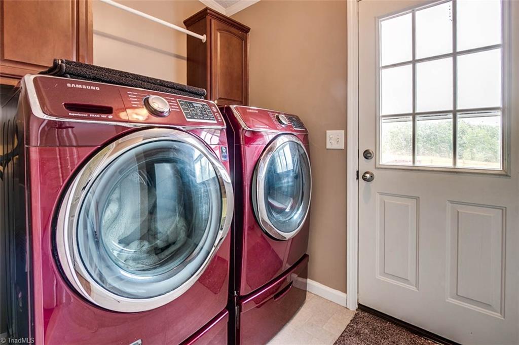 628 Wright Country Road Ramseur, NC 27316 - Photo 22 of 27 Laundry room, washer & dryer remain