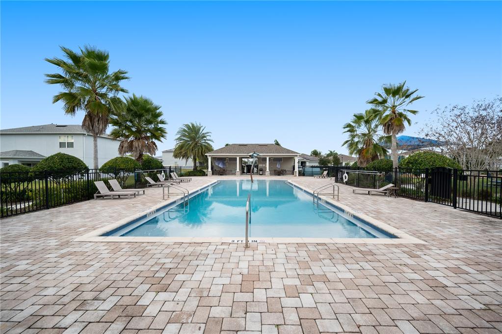 2887 Parkfield Road St. Cloud, FL 34772 - Photo 46 of 51 a view of a swimming pool with a yard