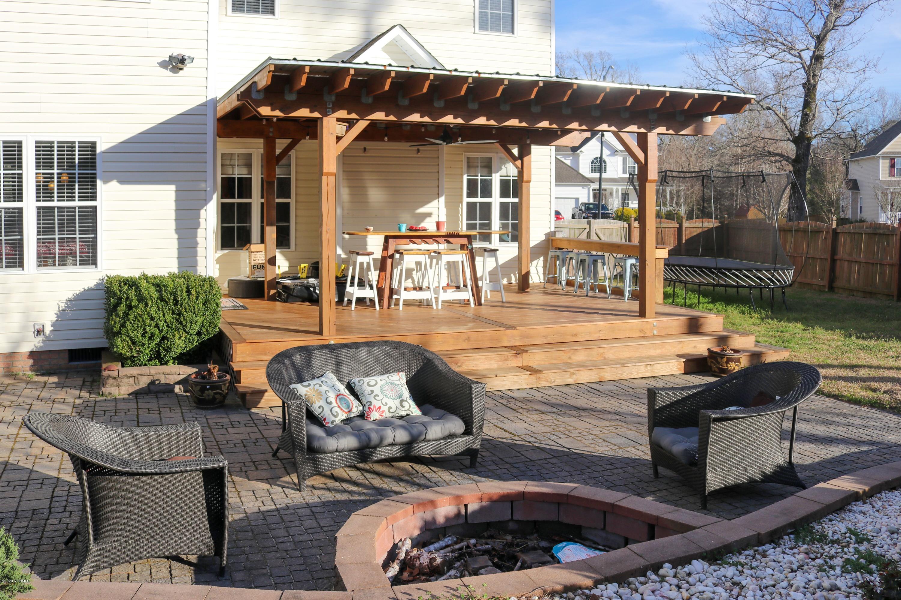 208 Middle Ridge Drive Hubert, NC 28539 - Photo 7 of 35 paver patio/firepit