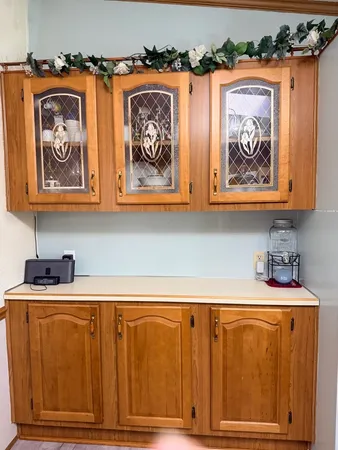 a view of a storage and utility room