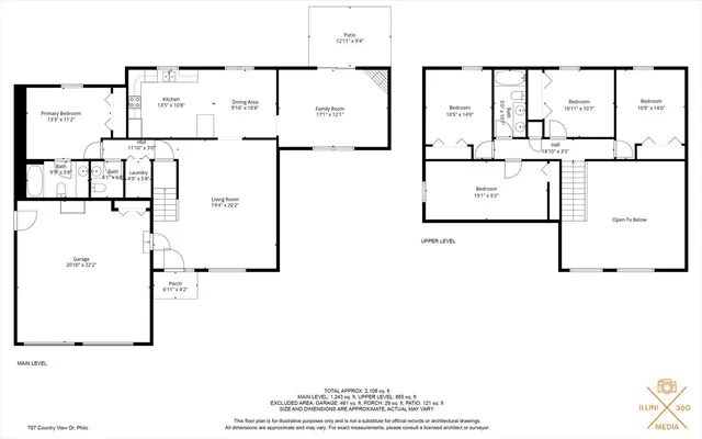 $279,900 | 707 Country View Drive, Philo, IL 61864