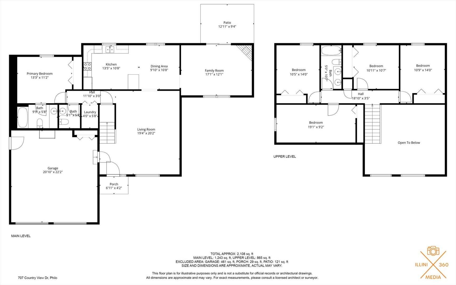 707 Country View Drive Philo, IL 61864 - Photo 28 of 28 a picture of a floor plan