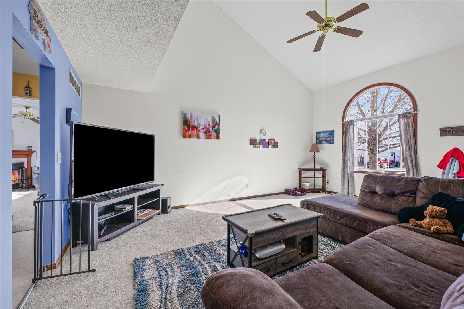 707 Country View Drive Philo, IL 61864 - Photo 6 of 28 a living room with furniture and a flat screen tv