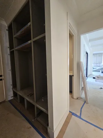 a view of livingroom with hallway