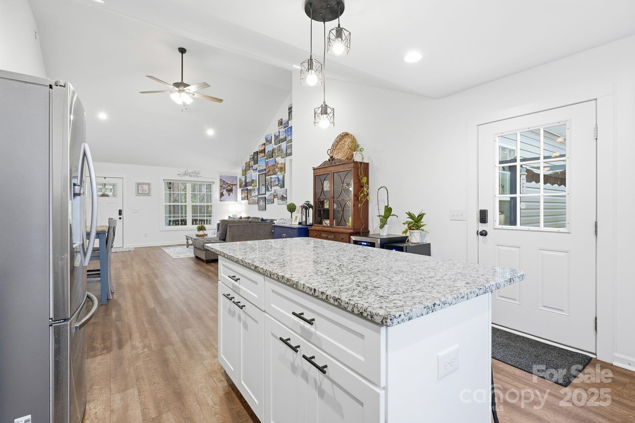 585 Stirewalt Road China Grove, NC 28023 - Photo 14 of 30 a view of living room with granite countertop furniture and fireplace