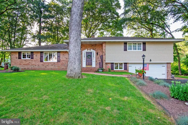 a view of house with a yard
