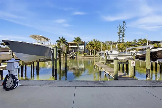 a view of a swimming pool with seating area