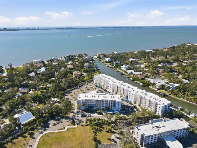 a view of a city and ocean view
