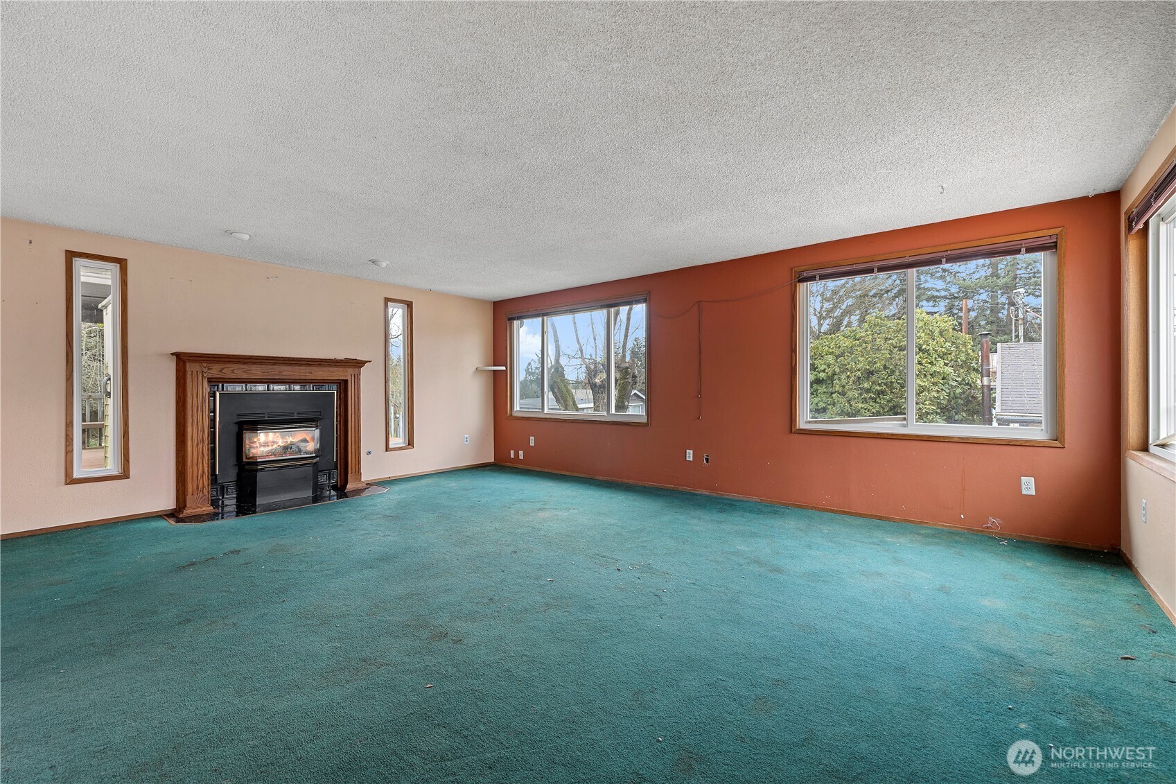 15 76th Street Southwest Everett, WA 98203 - Photo 10 of 39 a view of an empty room with window and fireplace